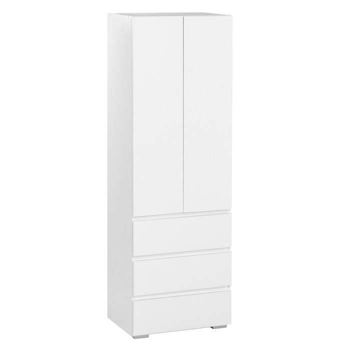 

Шкаф 2х ств КЕОС с 3мя ящиками, 600х400х1800, Белый, Кеос
