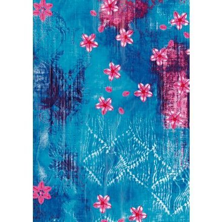 

Бумага для декопатча Decopatch, 30х40 см (492 роз цветы на голубом)