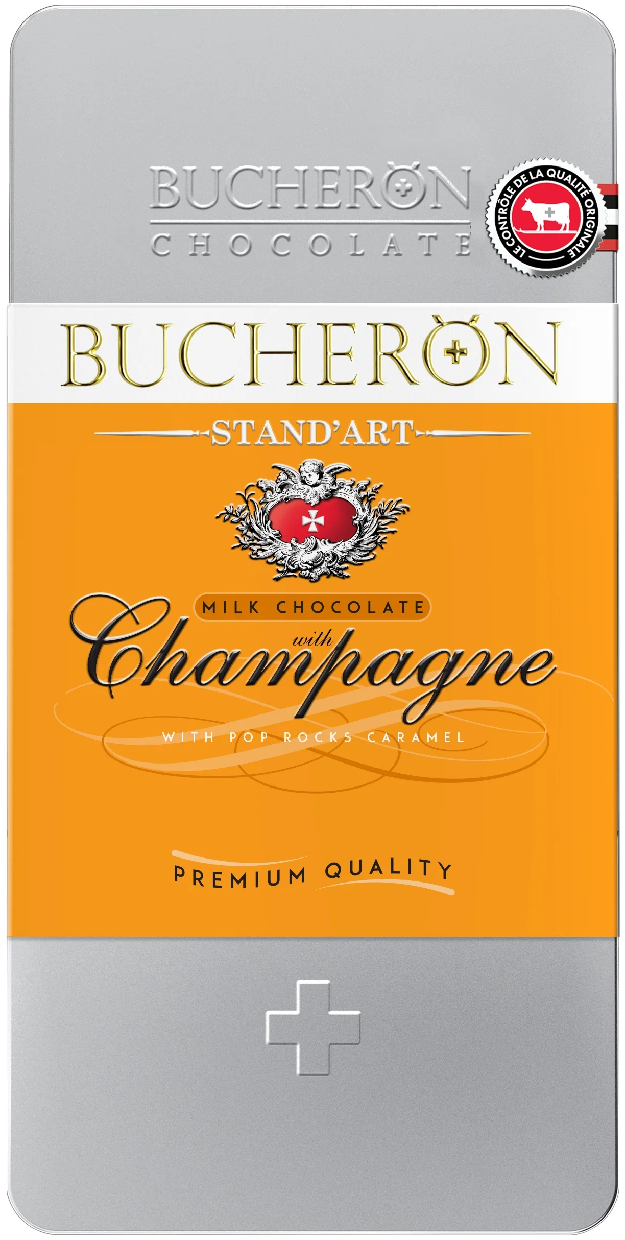 Шоколад Bucheron молочный со вкусом шампанского и взрывной карамелью 100 г