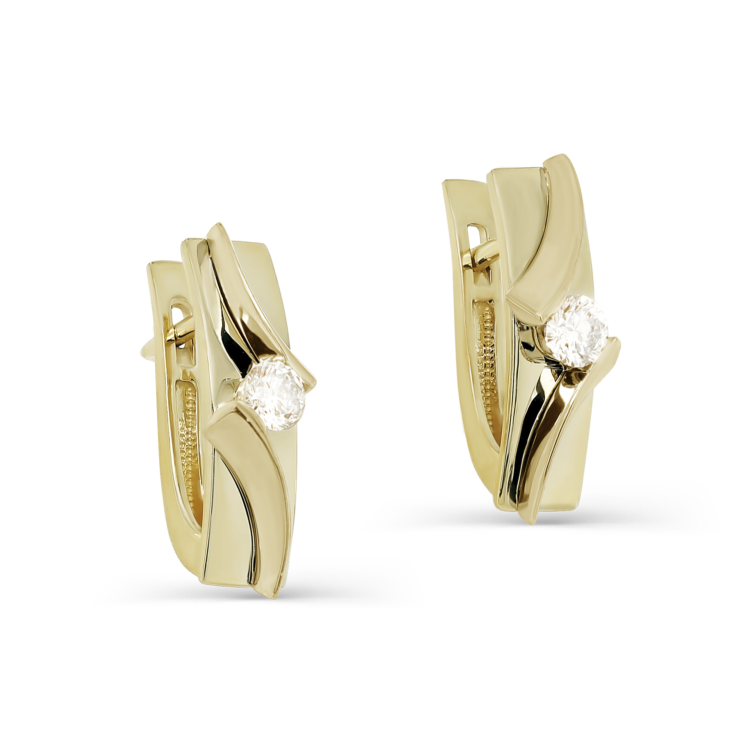 

Серьги из желтого золота с бриллиантом Kabarovsky 12-21492-9200, 12-21492-9200