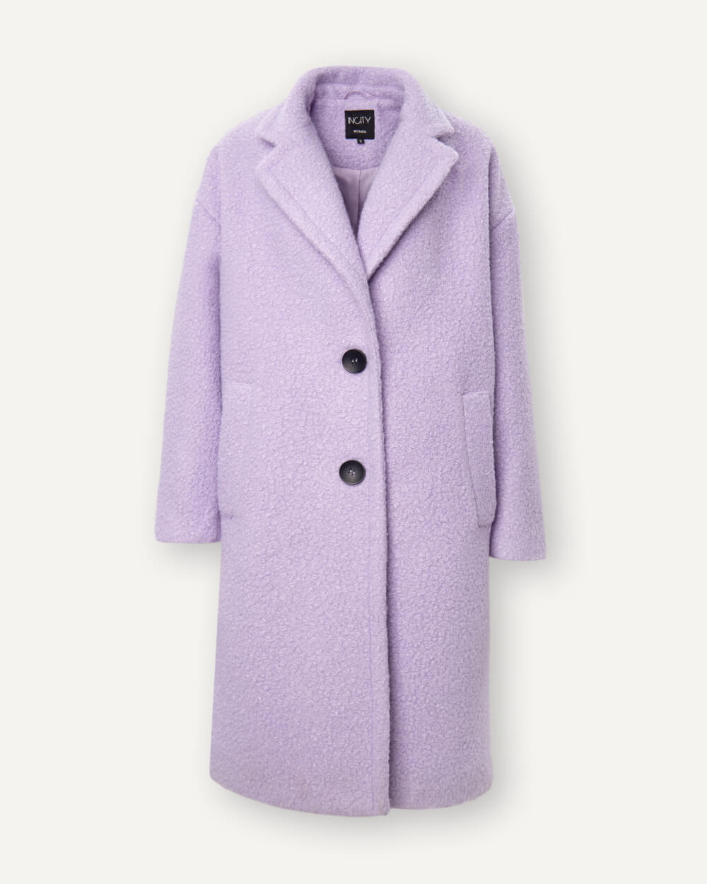 Пальто женское Incity 1.1.1.23.01.13.01079 фиолетовое XL