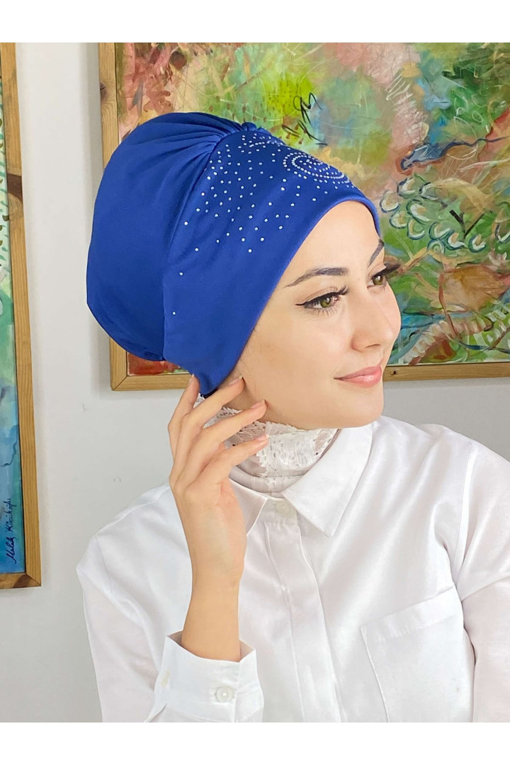 

Тюрбан женский Butik Ambar 104-NZL70522-104 синий, 103-NZL70522-103