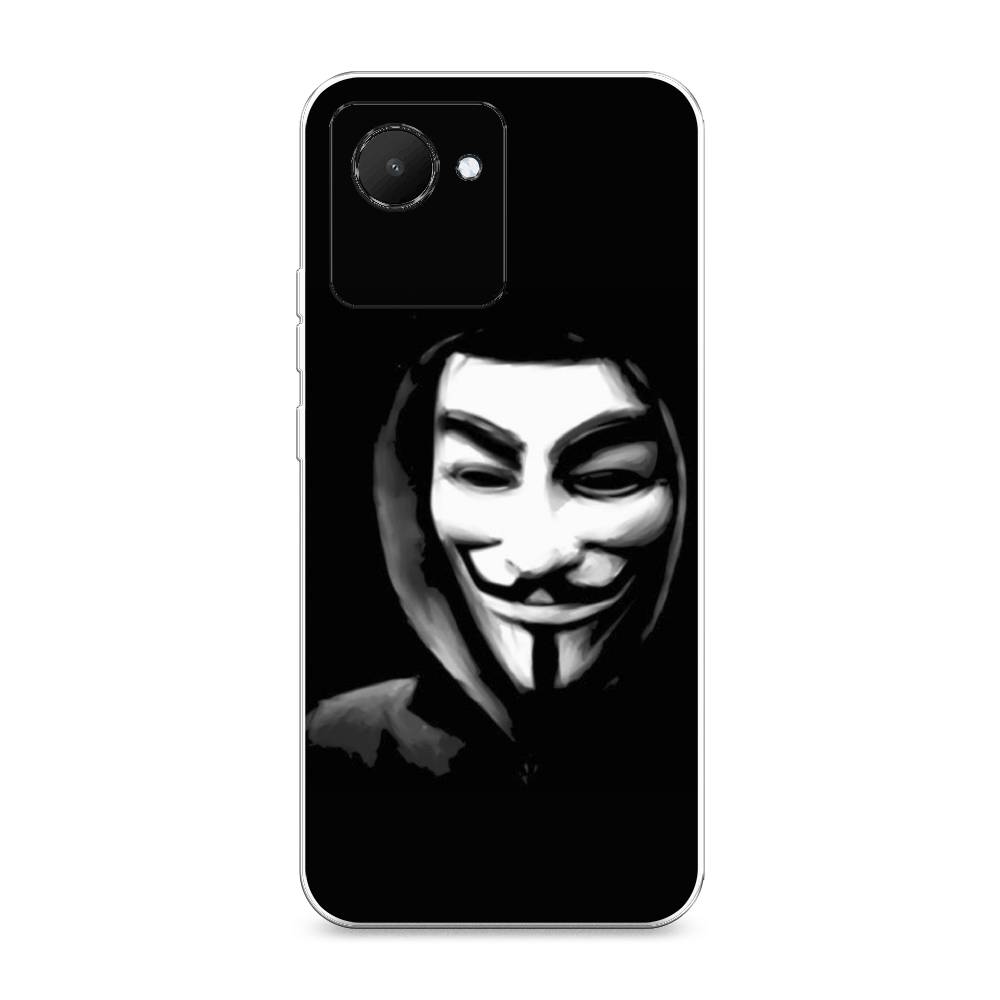 

Силиконовый чехол "Анонимус" на Realme C30, Разноцветный, 2510550-5