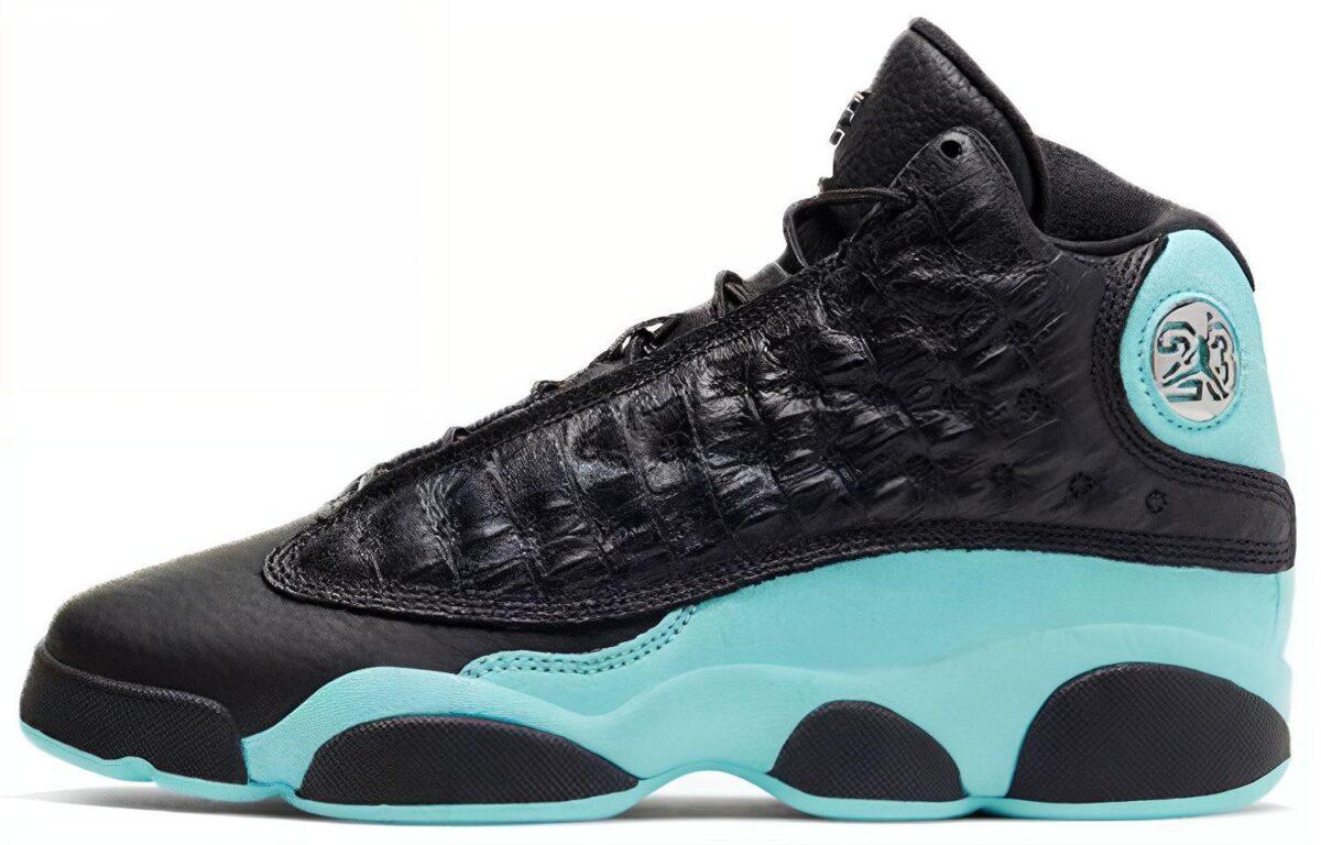 

Кроссовки унисекс Jordan Air Jordan 13 Rrtro Island Green черные 36.5 EU, Черный, Air Jordan 13 Rrtro Island Green