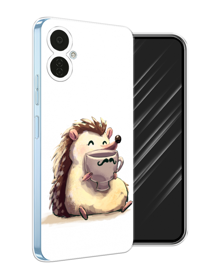 

Чехол Awog на Tecno Camon 19 Neo "Еж кофеман", Разноцветный, 302350-10