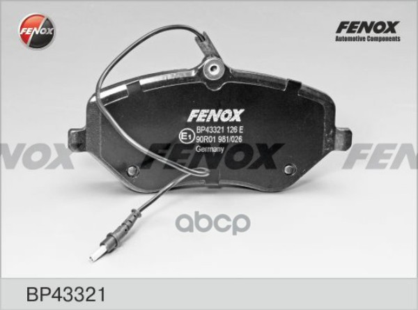 

Тормозные колодки FENOX передние BP43321