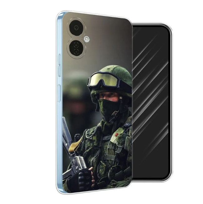 

Чехол Awog на Tecno Camon 19 Neo "Солдат", Разноцветный, 302350-5
