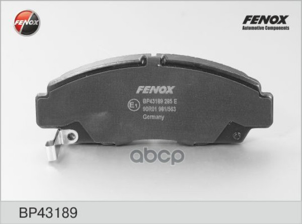 

Тормозные колодки FENOX передние BP43189