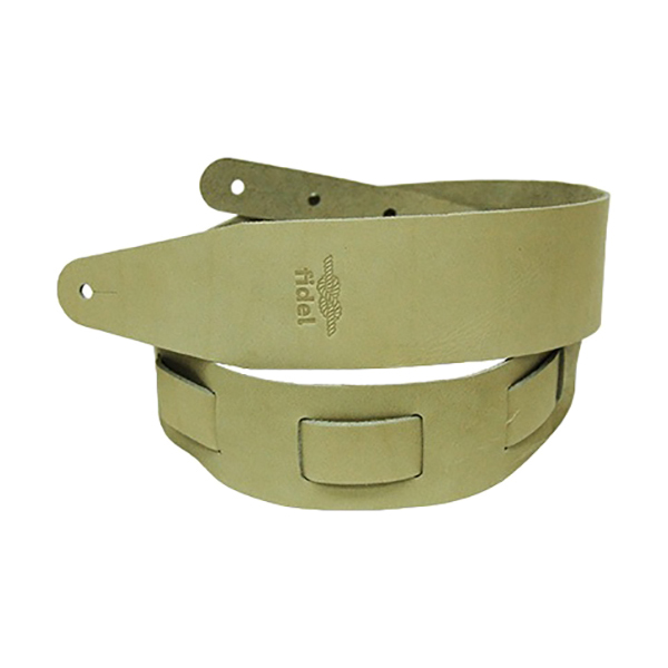 

FL50029L Leather Ремень для гитары, кожаный, винтажно-белый, Fidel, FL50029L