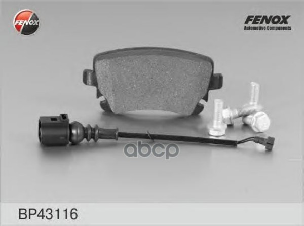 

Колодки Тормозные Задние, С Датчиком Fenox Bp43116 FENOX арт. BP43116