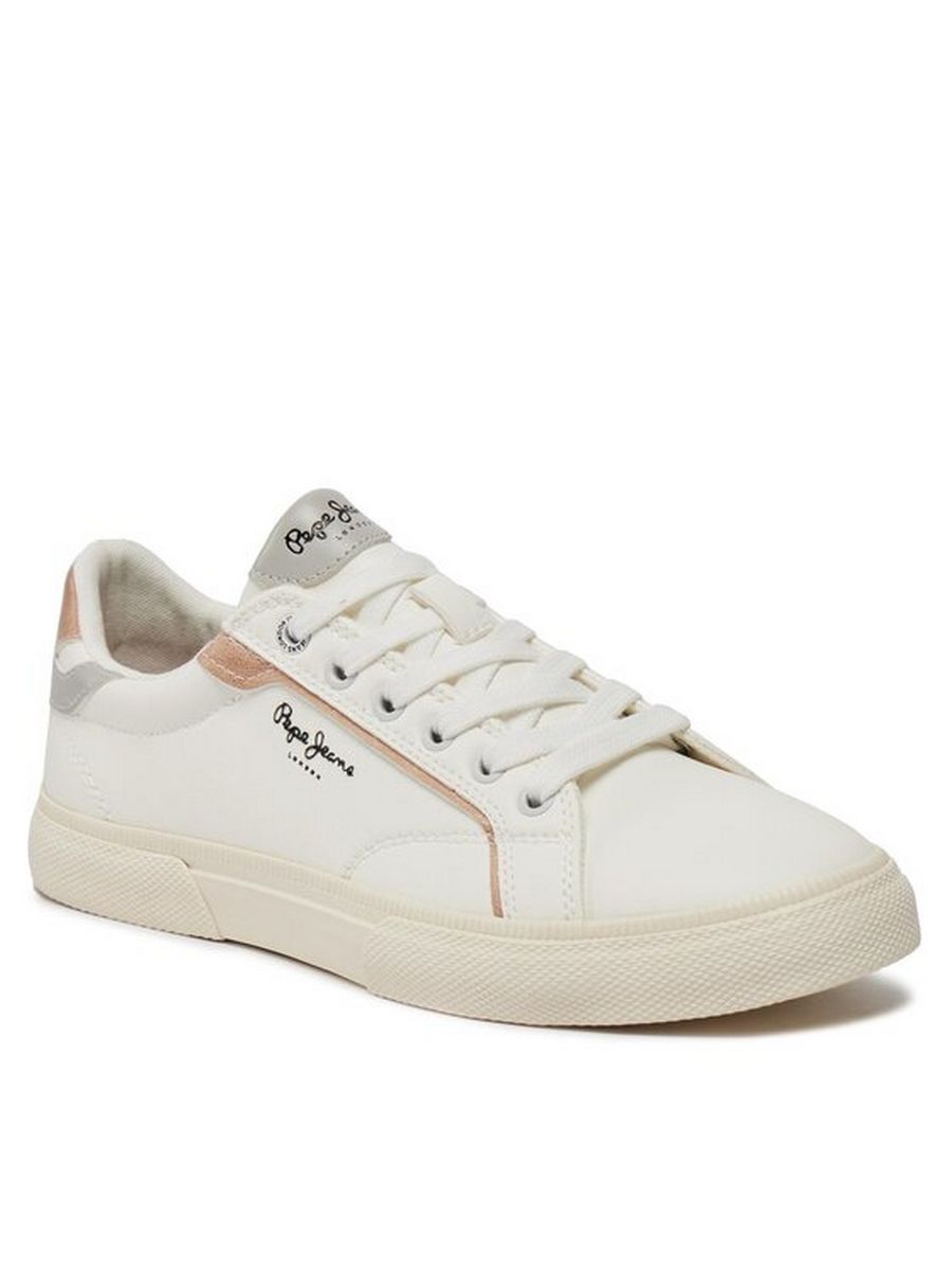 

Кеды женские Pepe Jeans Kenton Mix W PLS31560 белые 37 EU, Белый, Kenton Mix W PLS31560