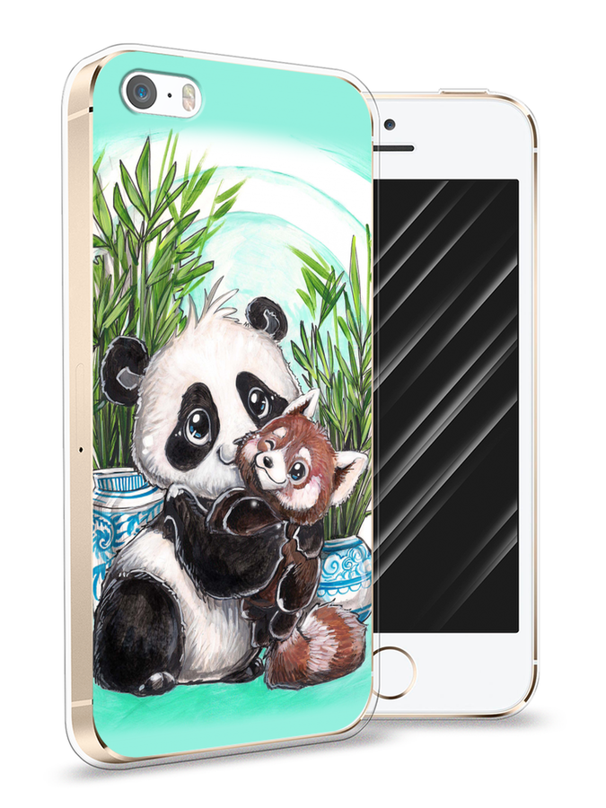 

Чехол Awog на Apple iPhone 5 / Айфон 5 "Друзья зверята", Разноцветный, 10350-2