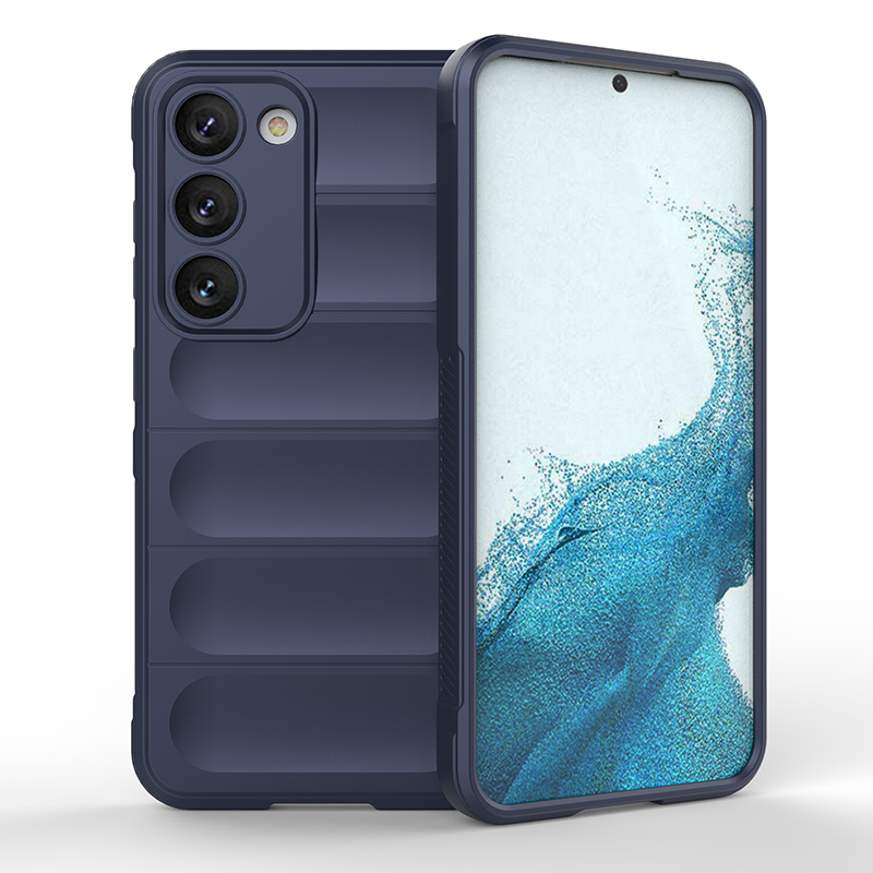 

Противоударный чехол Flexible Case для Samsung Galaxy S23, синий, Flexible Case