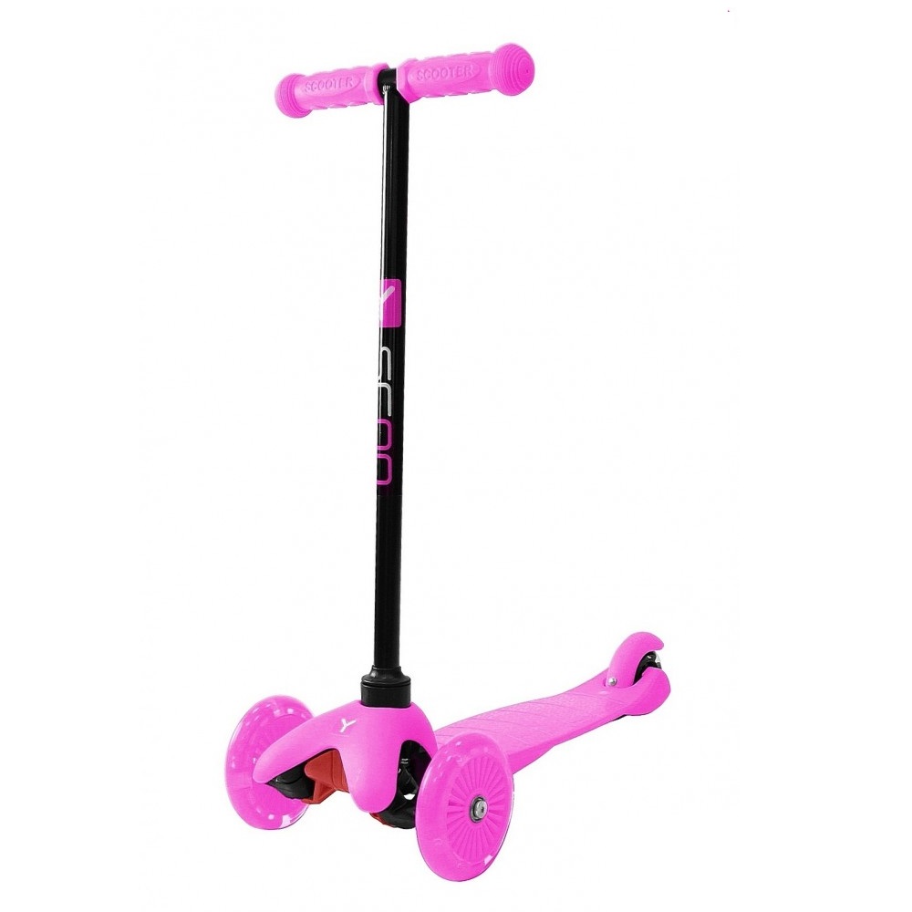 

Самокат трехколесный Y-SCOO RT Mini Shine A5, pink