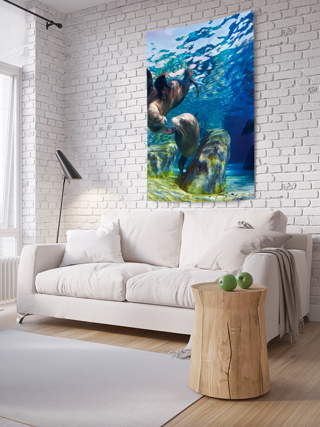 

Вертикальное фотопанно на стену JoyArty Морские котики веселятся 150x200 см, Морские котики веселятся