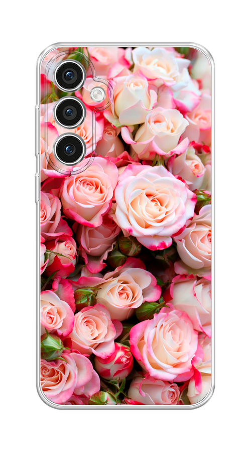 

Чехол на Samsung Galaxy S23 FE 5G "Много роз", Розовый, 2108450-1