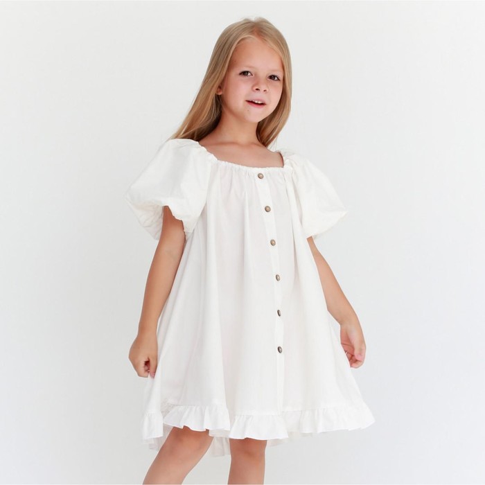 

Платье детское KAFTAN П00000560, белый, 110, Summer cotton KAFTAN KIDS