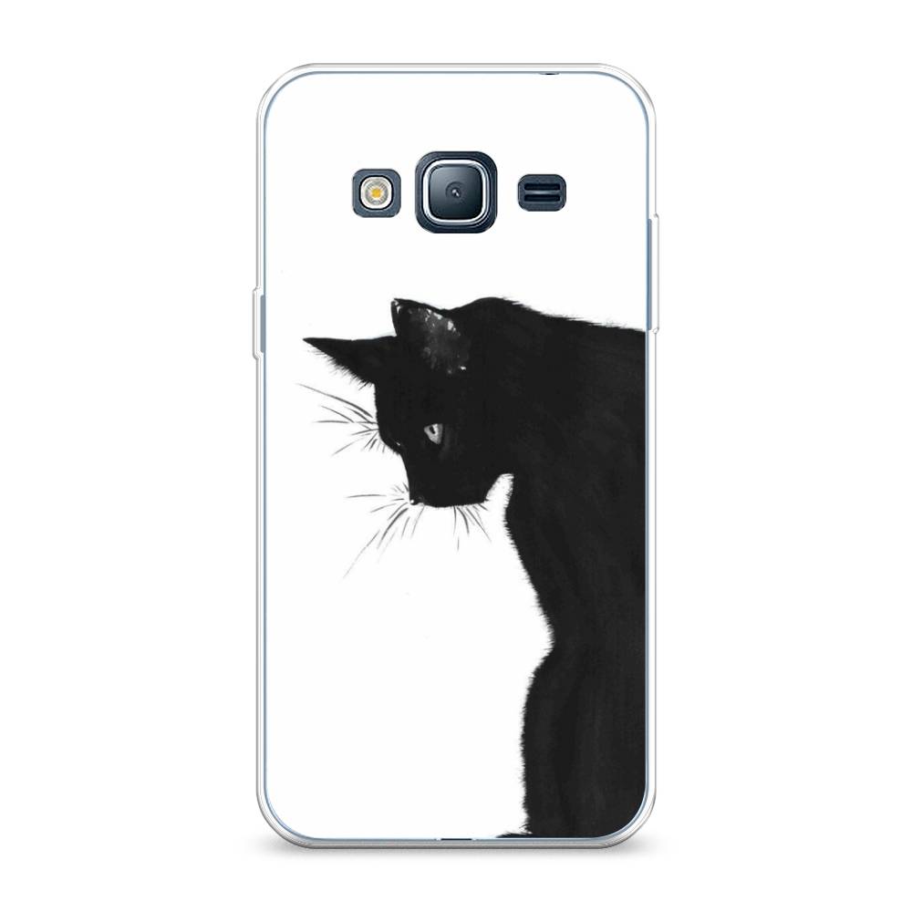 

Чехол Awog на Samsung Galaxy J3 2016 / Самсунг J3 2016 "Black cat", Черный;белый, 22450-1