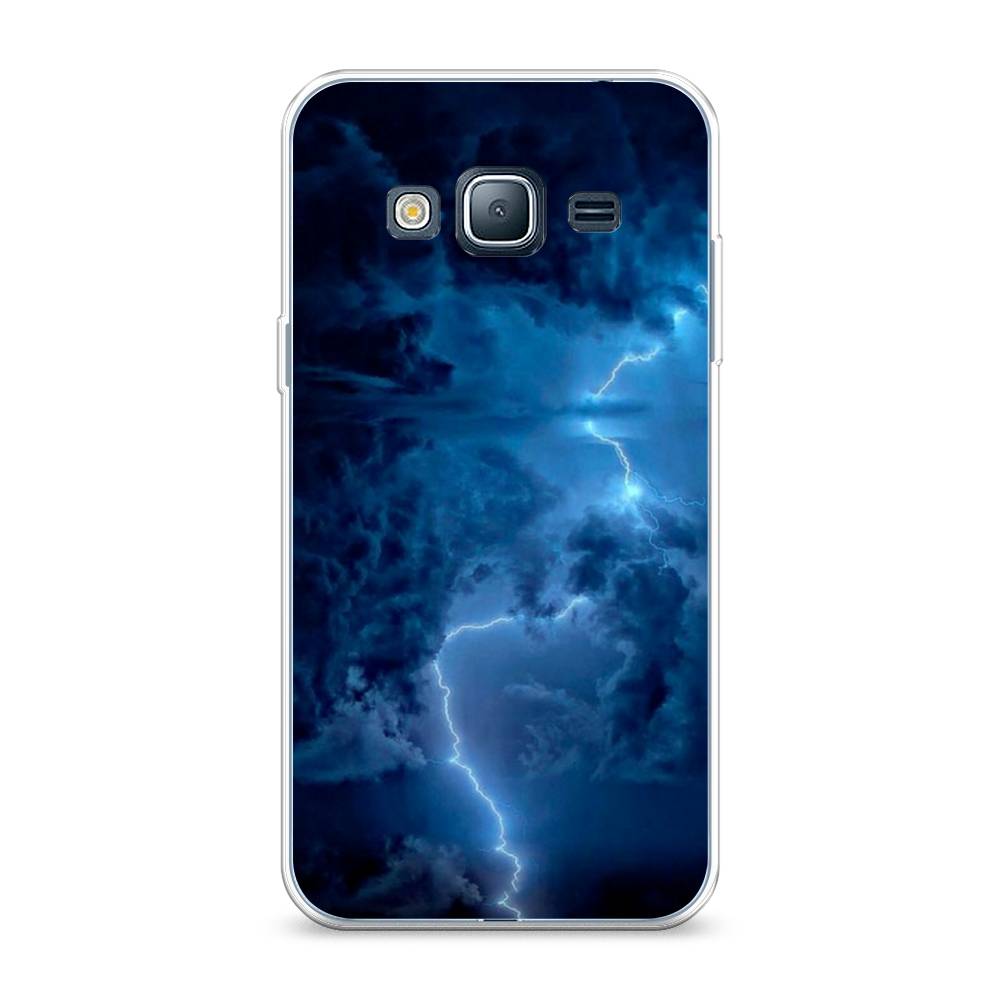 

Чехол Awog на Samsung Galaxy J3 2016 / Самсунг J3 2016 "Молния", Синий, 22450-4