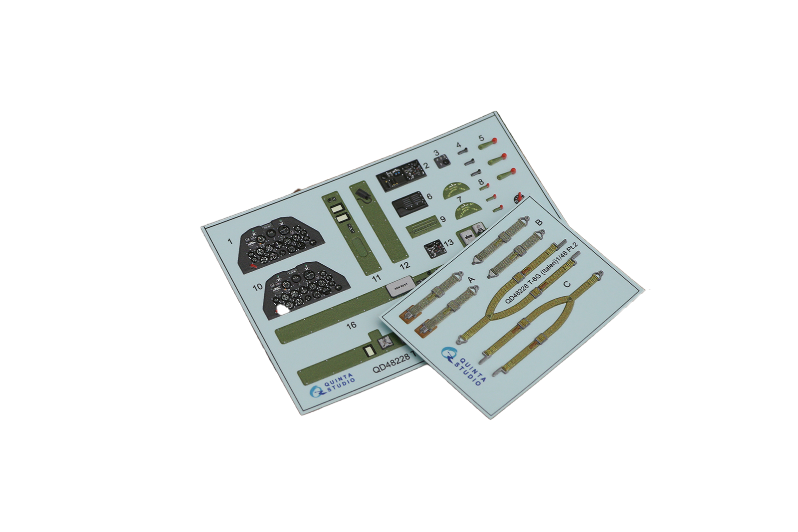 

3D Декаль интерьера Quinta Studio 1/48 кабины T-6G(Italeri)QD48228, Цветной