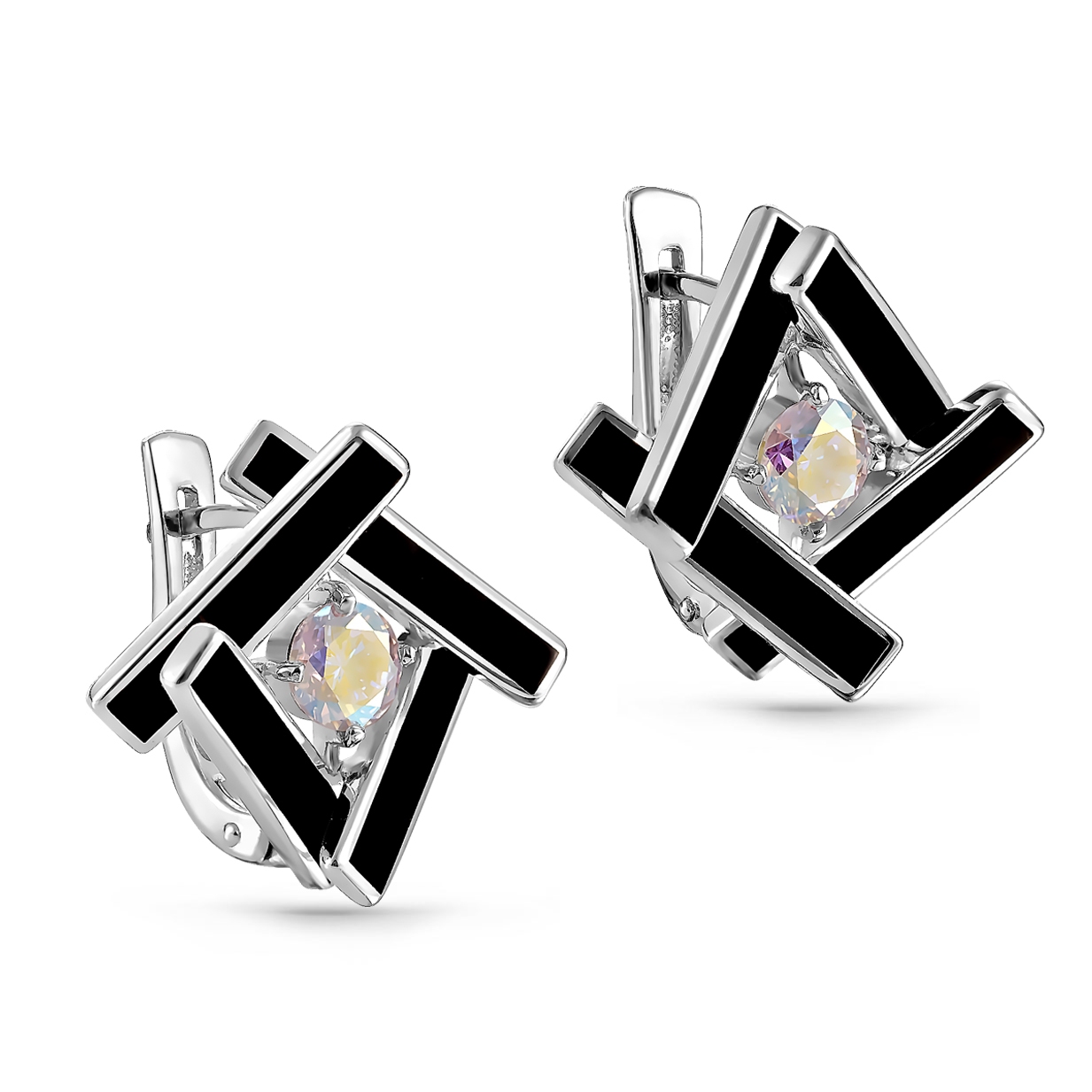 

Серьги из серебра с фианитом Kabarovsky 12-231-40002, 12-231-40002