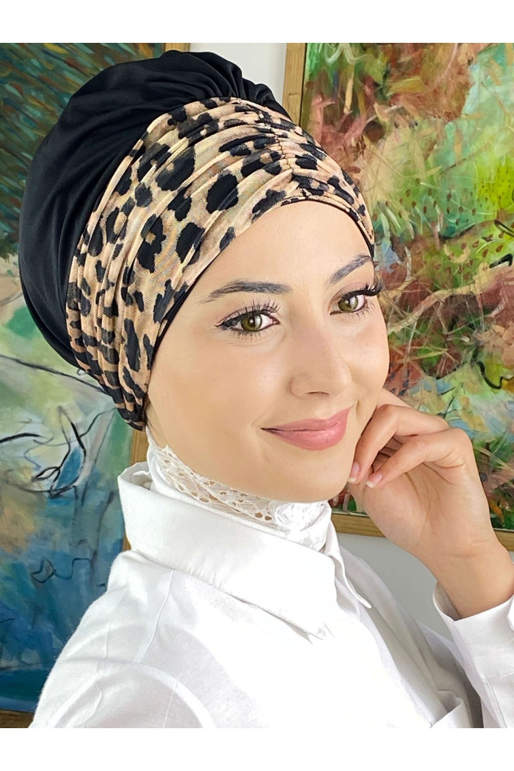 

Тюрбан женский Butik Ambar 50-14MAYSAP50 черный, 49-14MAYSAP49