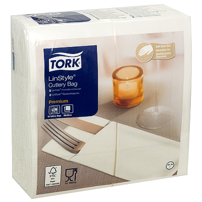

Куверт (конверт) Tork для столовых приборов 210х100мм 50шт/уп