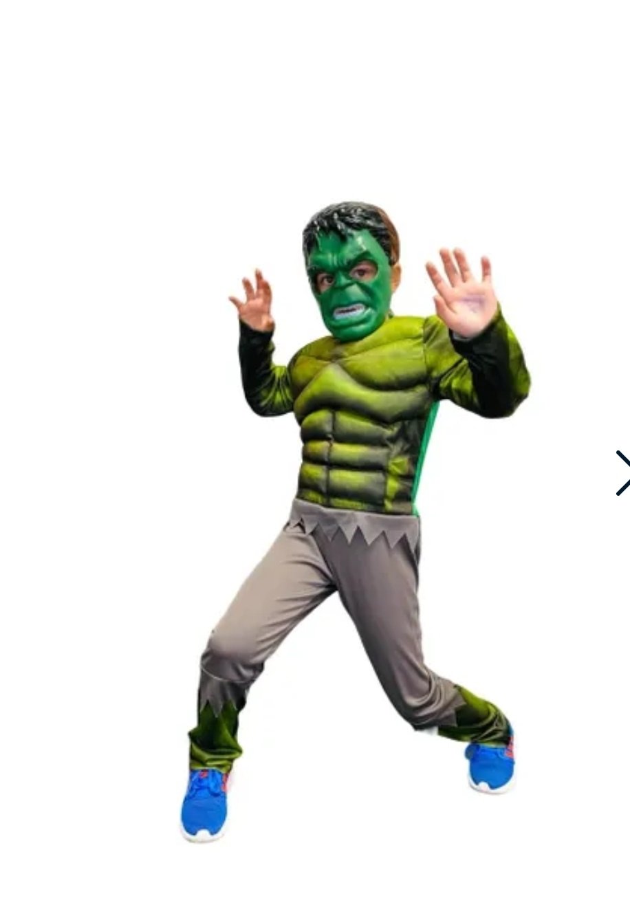 Карнавальный костюм SuperHero Халк, зеленый, 128