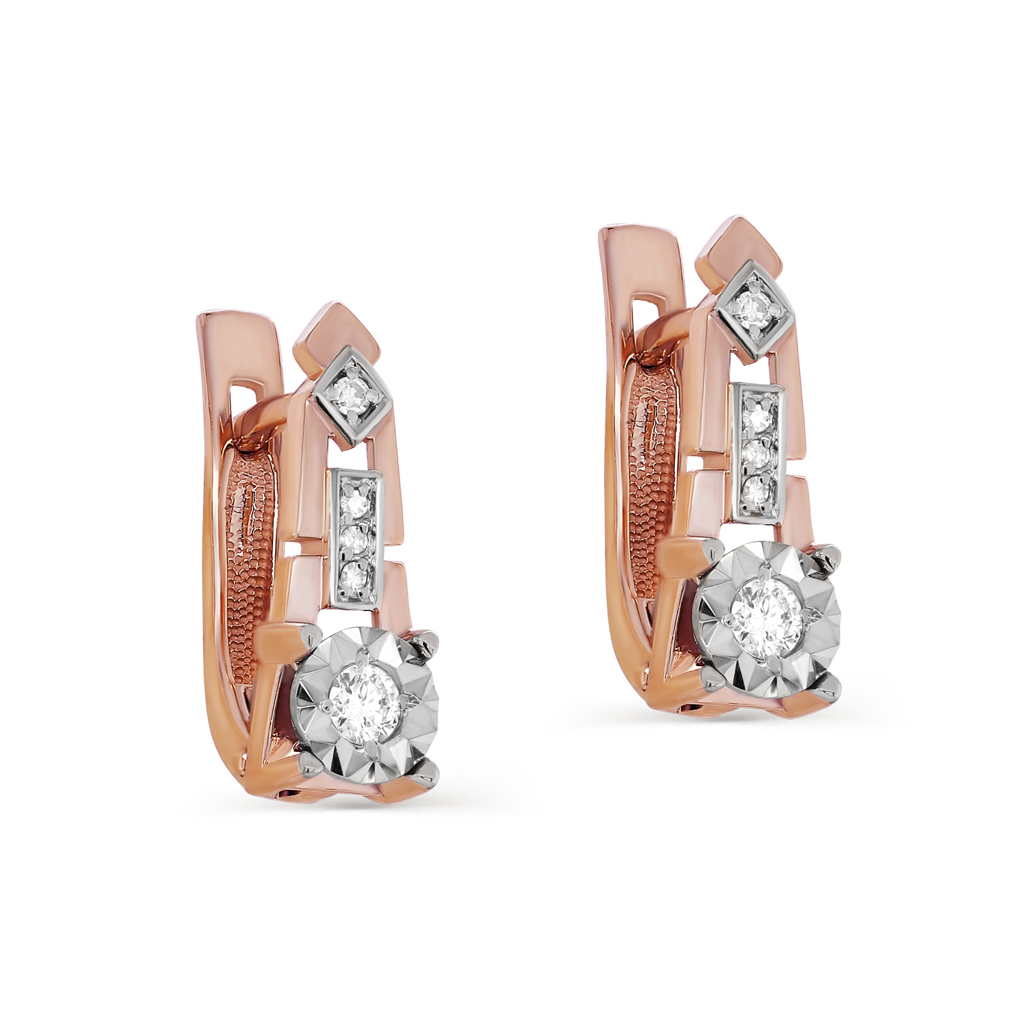 

Серьги из красного золота с бриллиантом Kabarovsky 12-01395-1000, 12-01395-1000