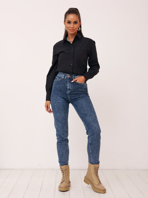 

Рубашка женская DAZZLE STYLE База черная 44 RU, База