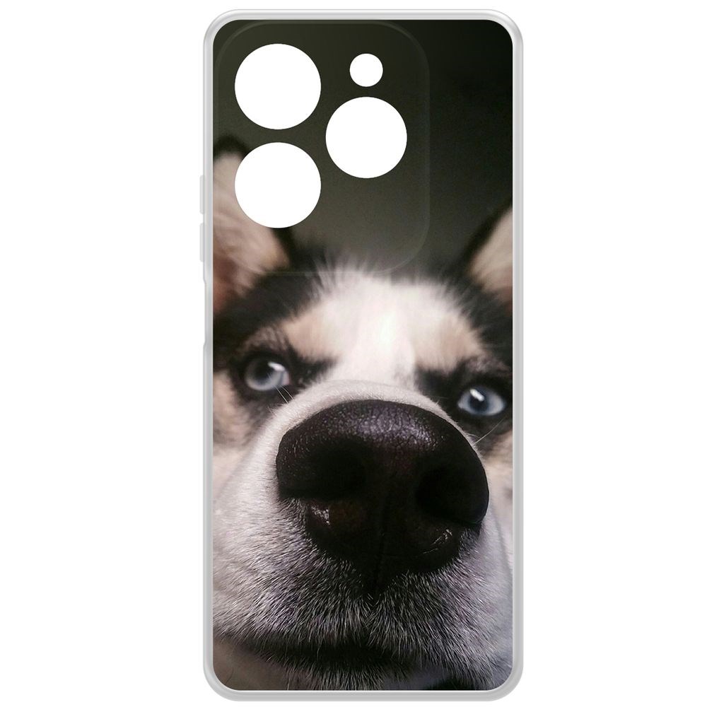 

Чехол-накладка Krutoff Clear Case Нос для INFINIX Hot 40 Pro, Прозрачный