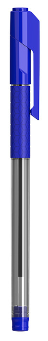 

Ручка шариков. Deli Arrow EQ01630 прозрачный/синий d=0.7мм син. черн. (12 шт)
