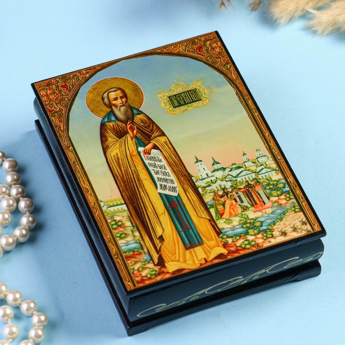 

Шкатулка «Сергий Радонежский» 1014 см, лаковая миниатюра