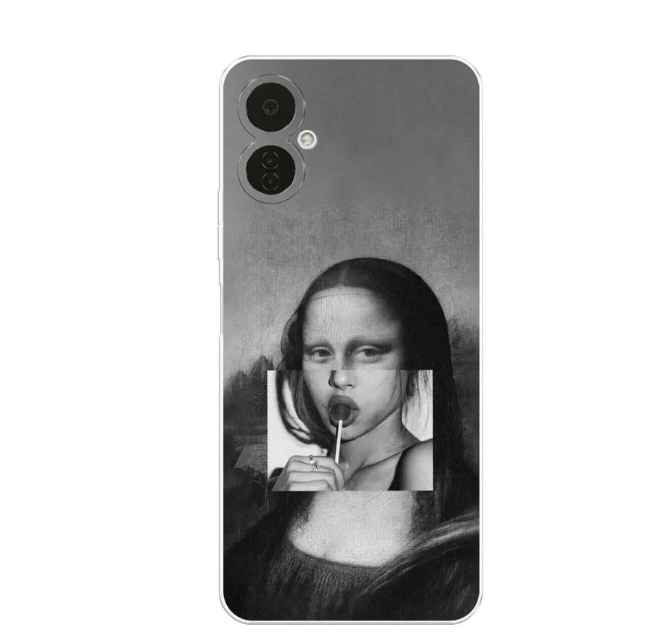 

Чехол Awog на Tecno Camon 19 Neo "Mona Lisa sucking lollipop", Разноцветный, 302350-9