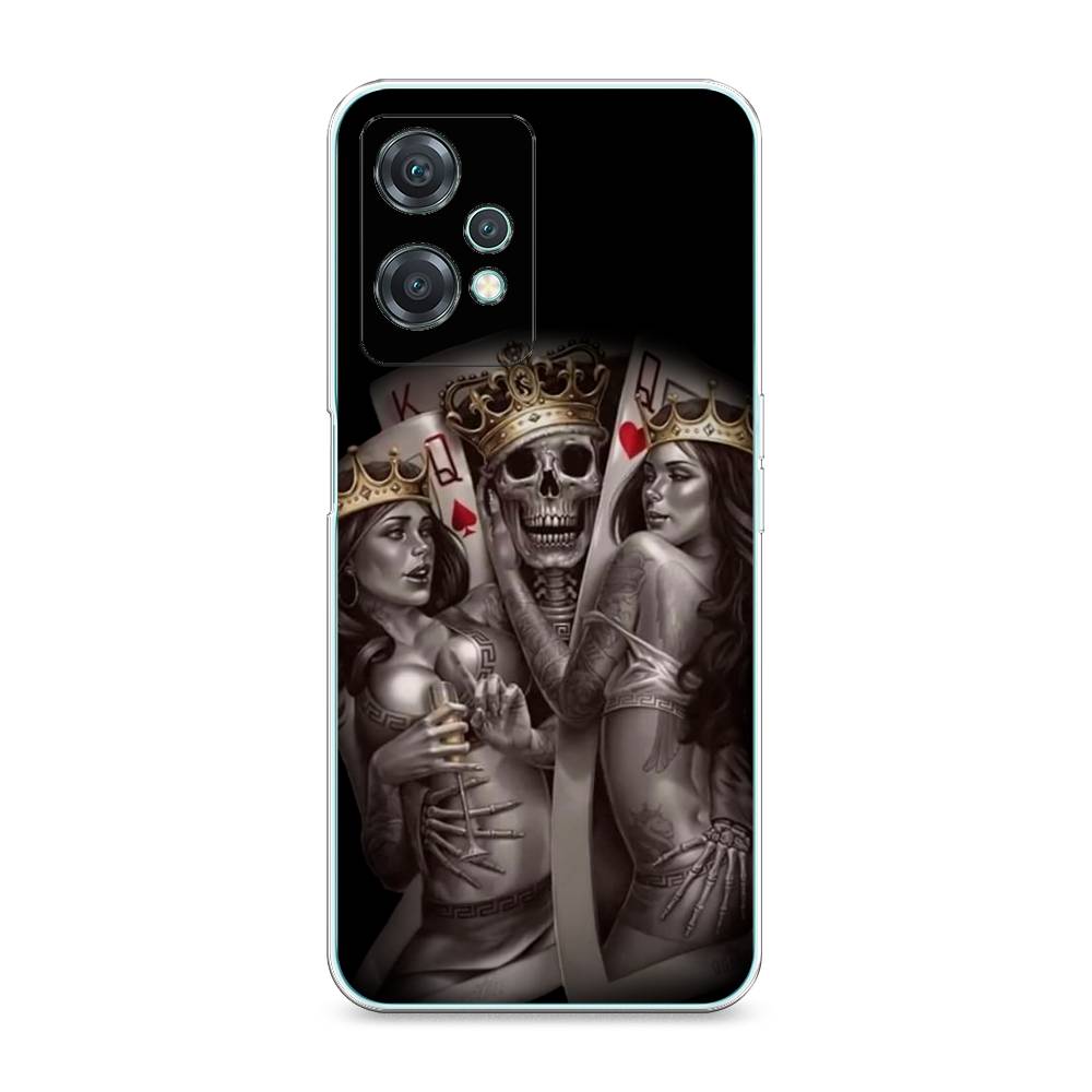 

Чехол на OnePlus Nord CE 2 Lite 5G "Карты король и королевы", Серый;желтый, 152850-6