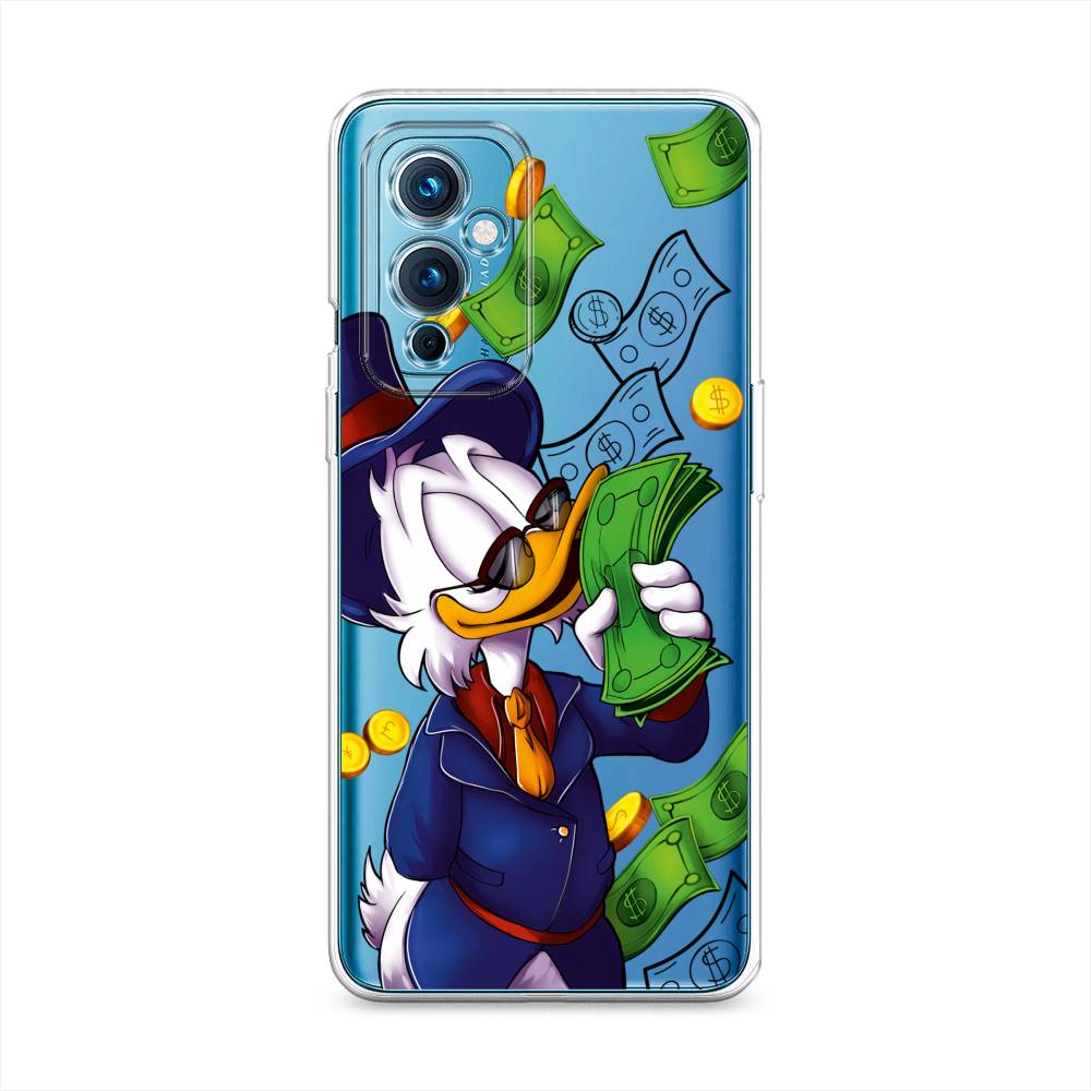 

Чехол на OnePlus 9 LE2110 "Scrooge McDuck with Money", Синий;зеленый;белый, 152750-6