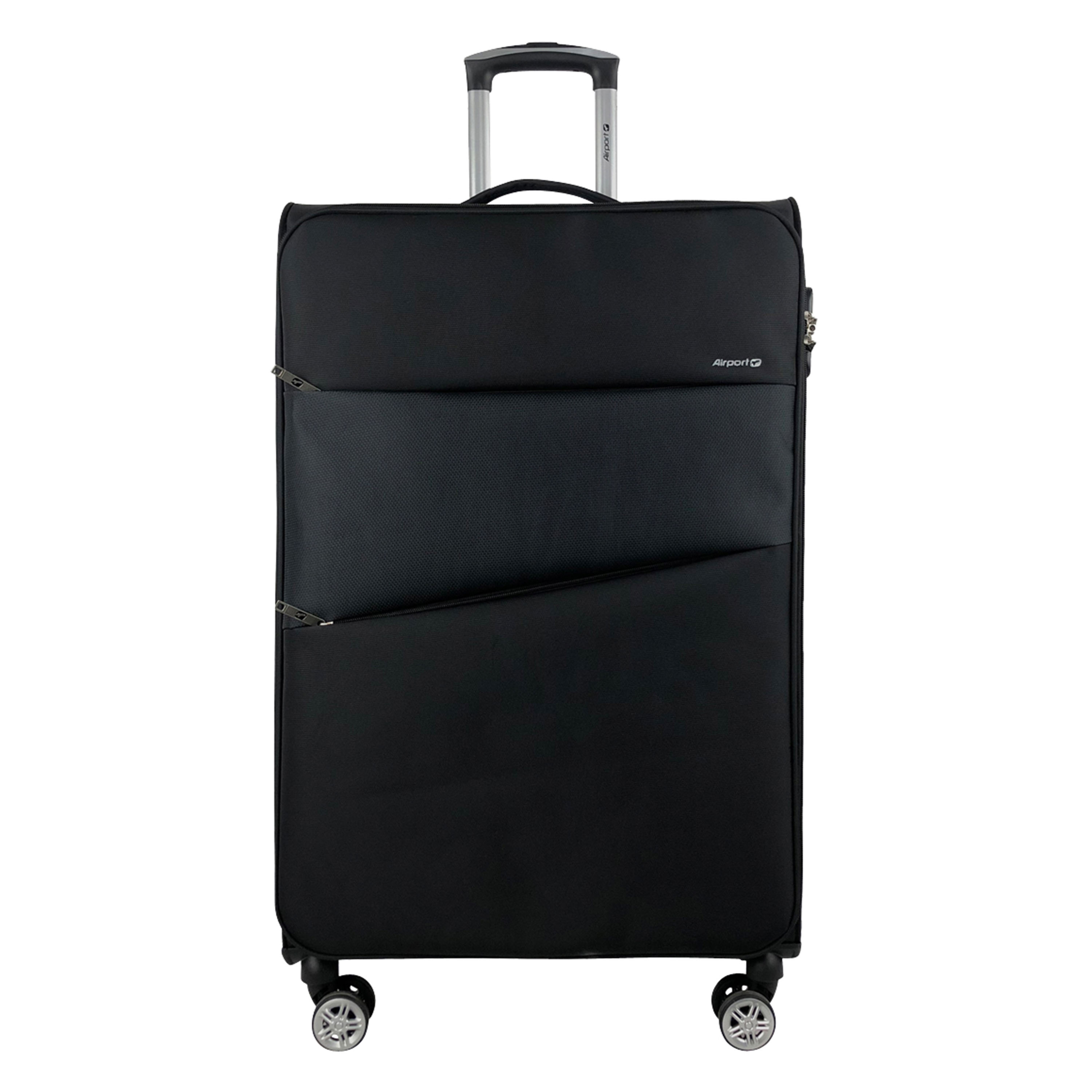 

Чемодан унисекс Airport 17890862 черный, L, 17890862