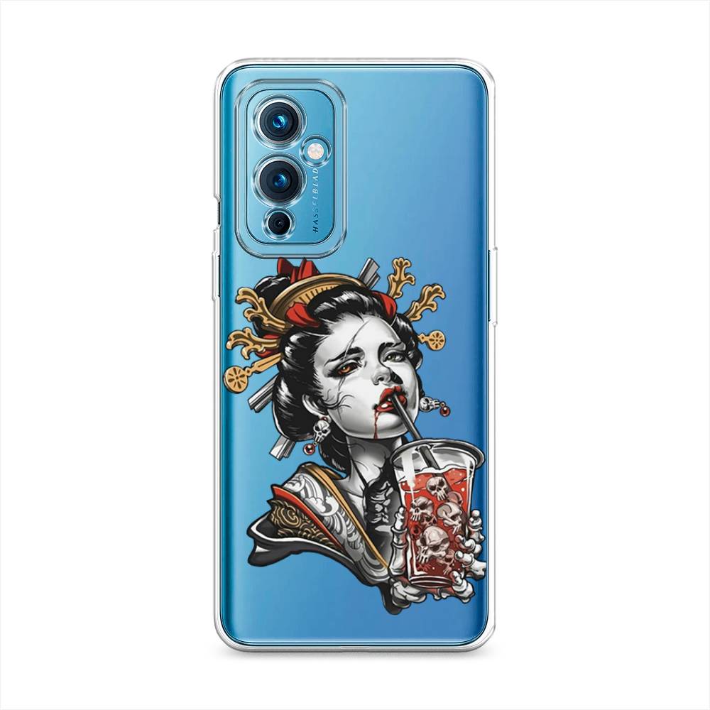 

Чехол на OnePlus 9 LE2110 "Опасная гейша", Красный;черный;серый, 152750-4