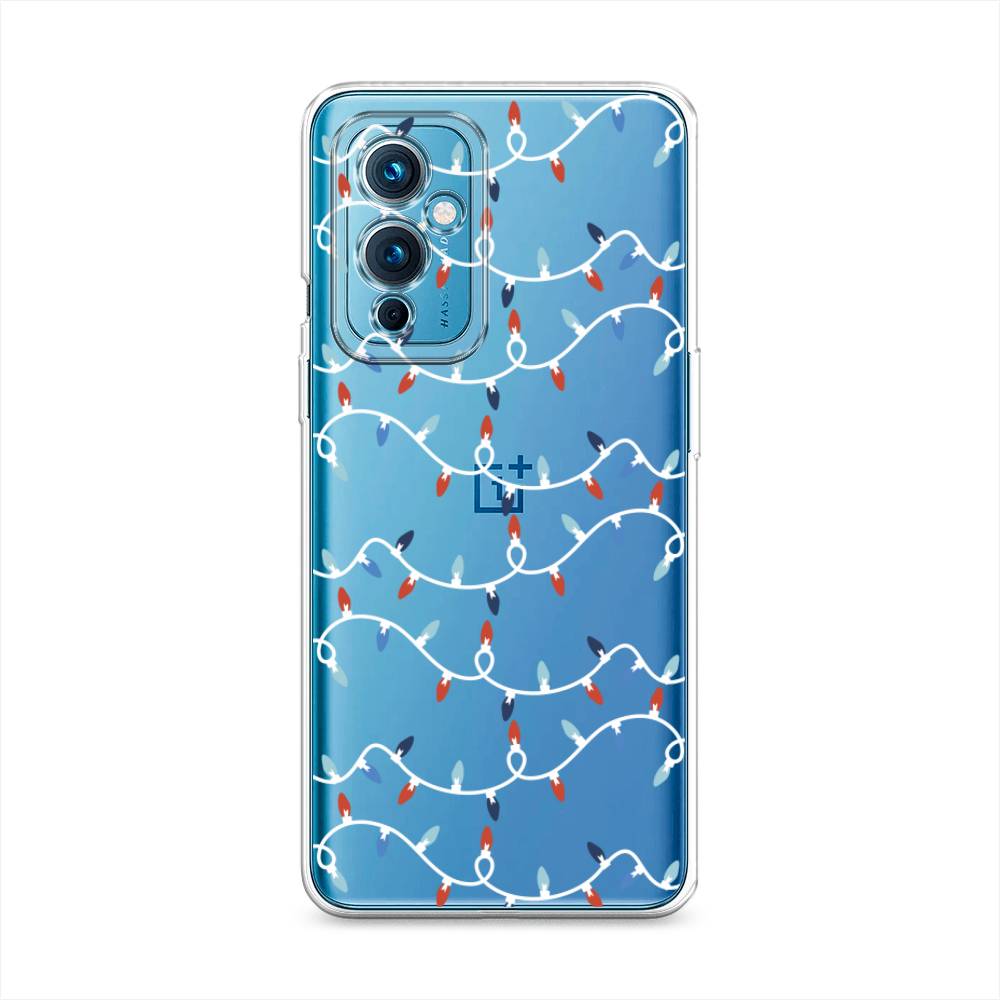 

Чехол на OnePlus 9 LE2110 "Разноцветная гирлянда", Белый;красный;синий, 152750-5