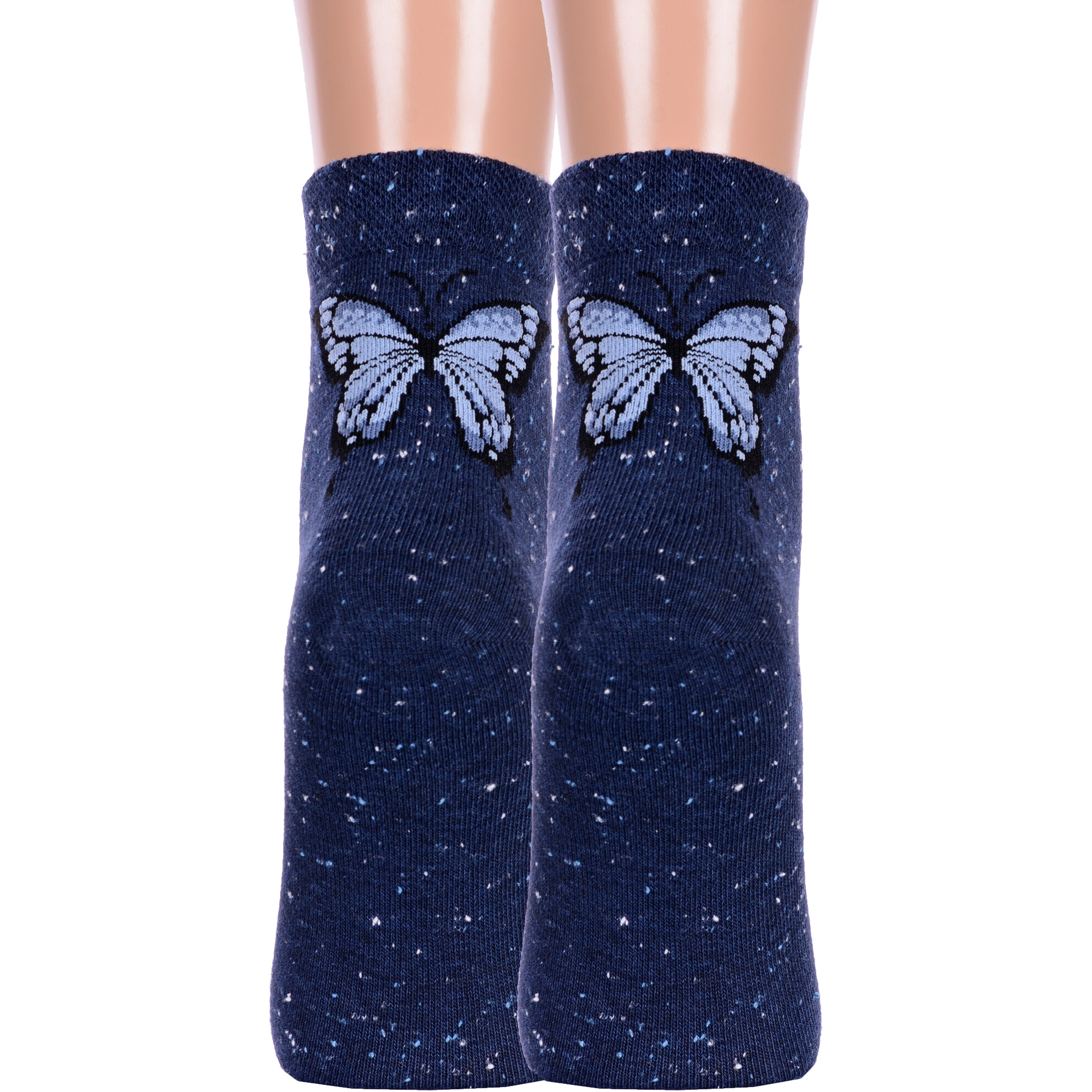 Комплект носков женских Брестский чулочный комбинат 2-20С1129 синих 25 2 пары