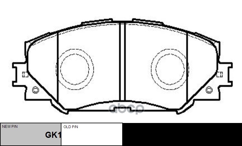 

Колодки Передние Toyota Corolla 06- Auris 1.4-1.6 07- Ctr Ckt-48 CTR арт. GK1062