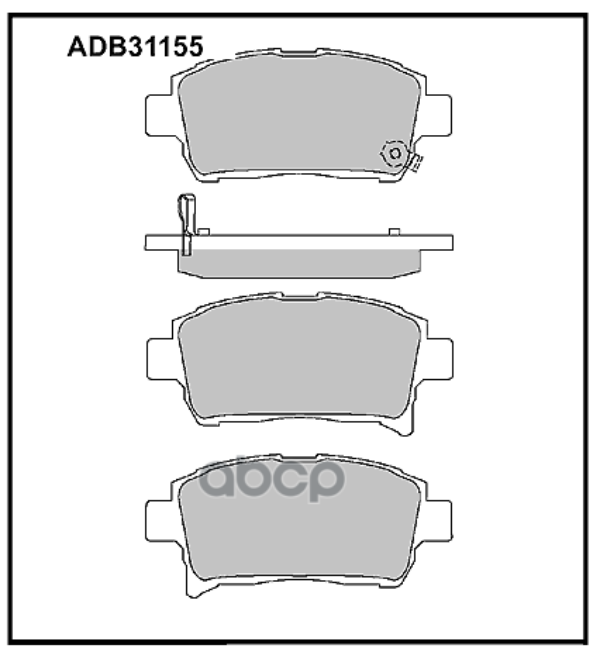 

Колодки Передние Toyota Corolla (E11E12) Adb 31155 ALLIED NIPPON арт. ADB 31155