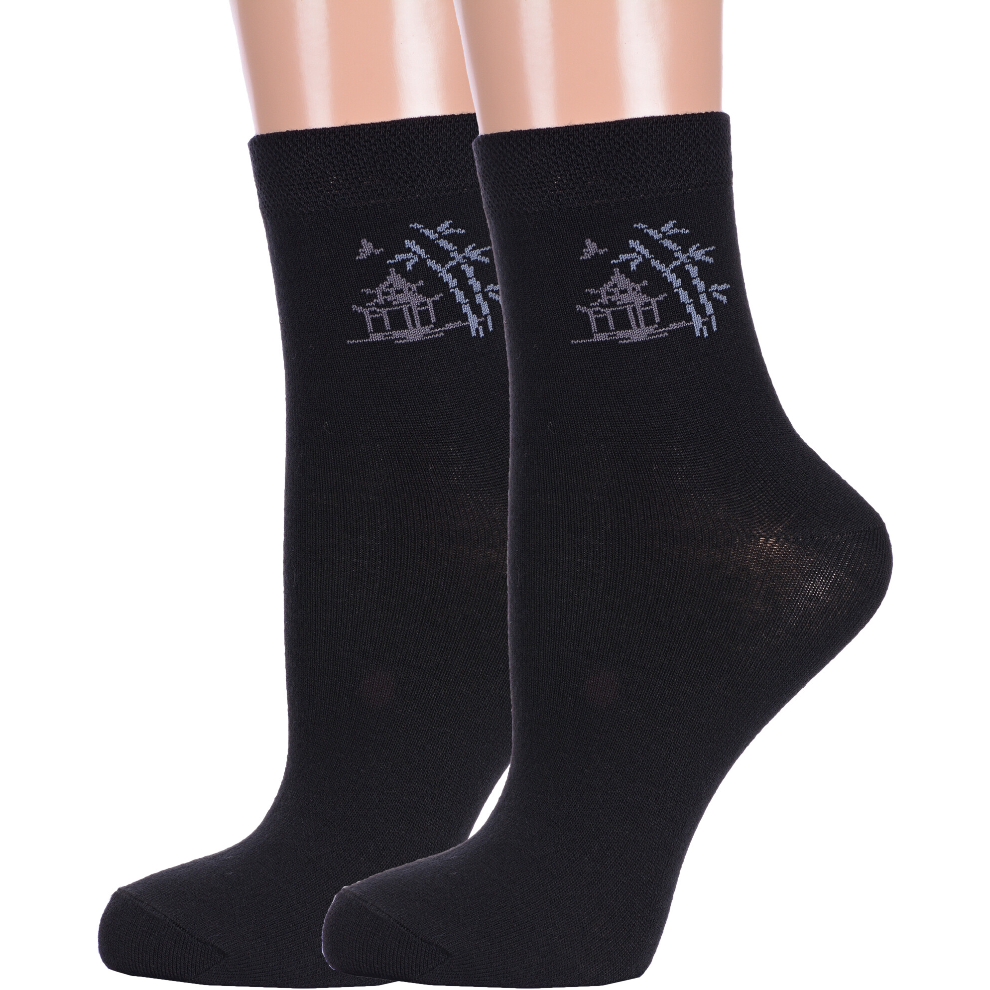 Комплект носков женских Брестский чулочный комбинат 2-21C1503 черных 25 2 пары
