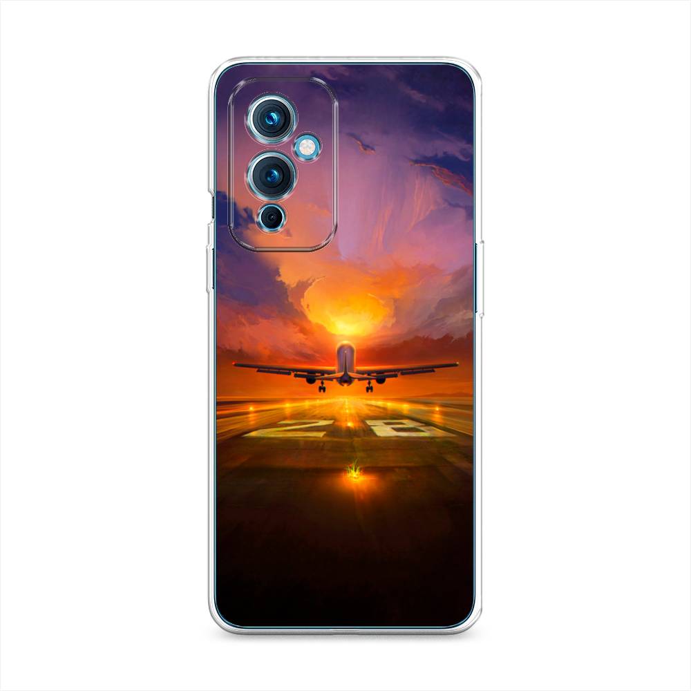

Чехол на OnePlus 9 LE2110 "Самолет на посадке", Оранжевый;синий, 152750-6