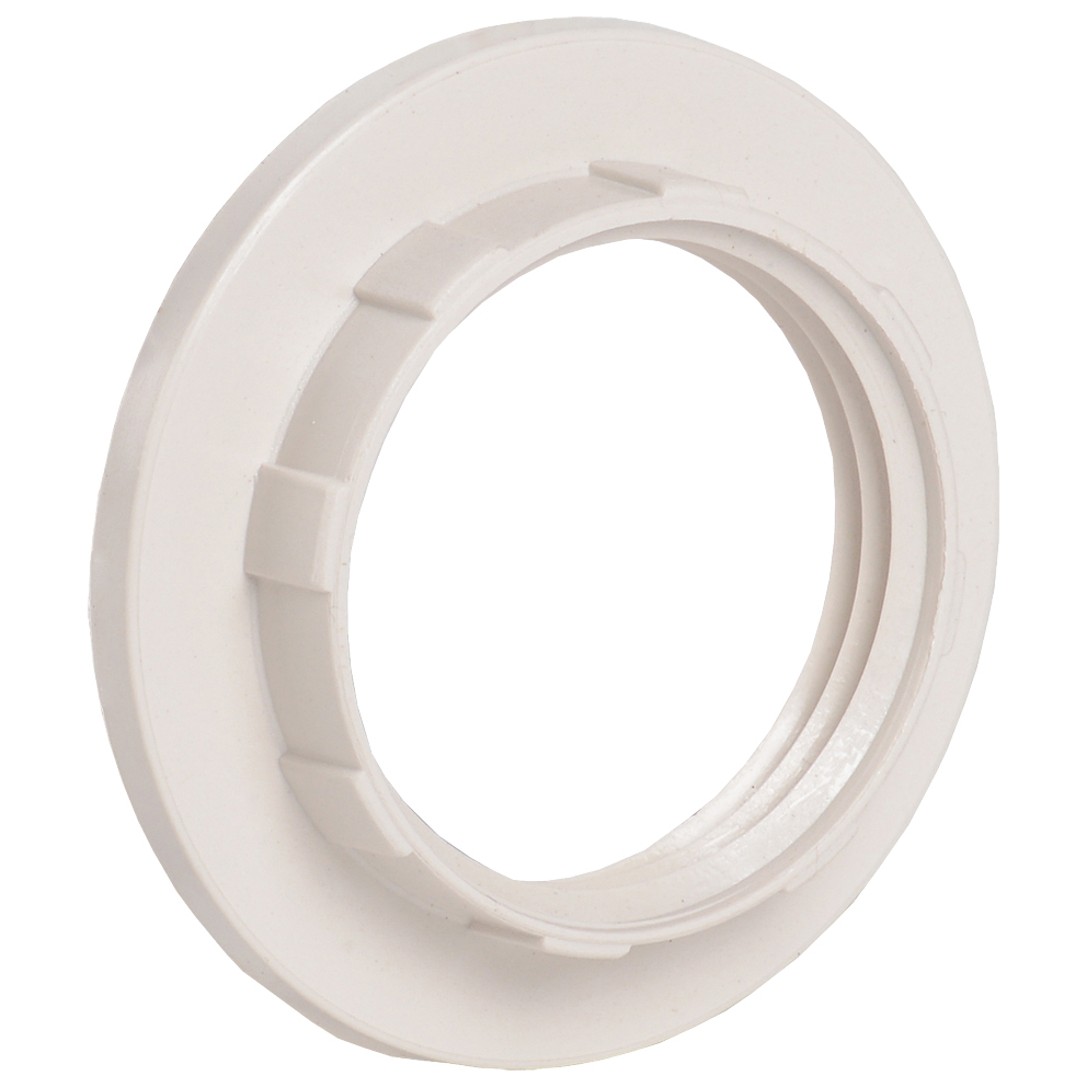 IEK Кольцо абажурное КП14-К02 пластик Е14 белый инд. пак. EKP20-01-02-K01