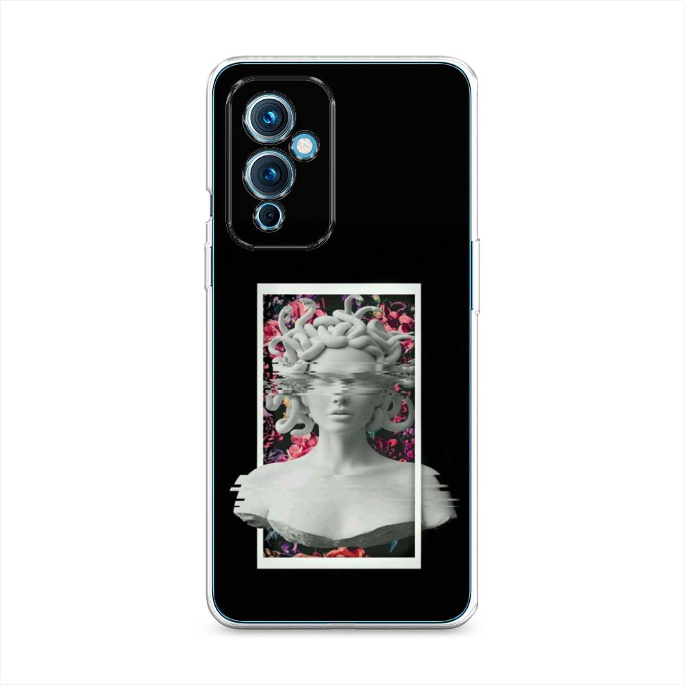 

Чехол на OnePlus 9 LE2110 "Web Punk Медуза Горгона", Черный;серый, 152750-6