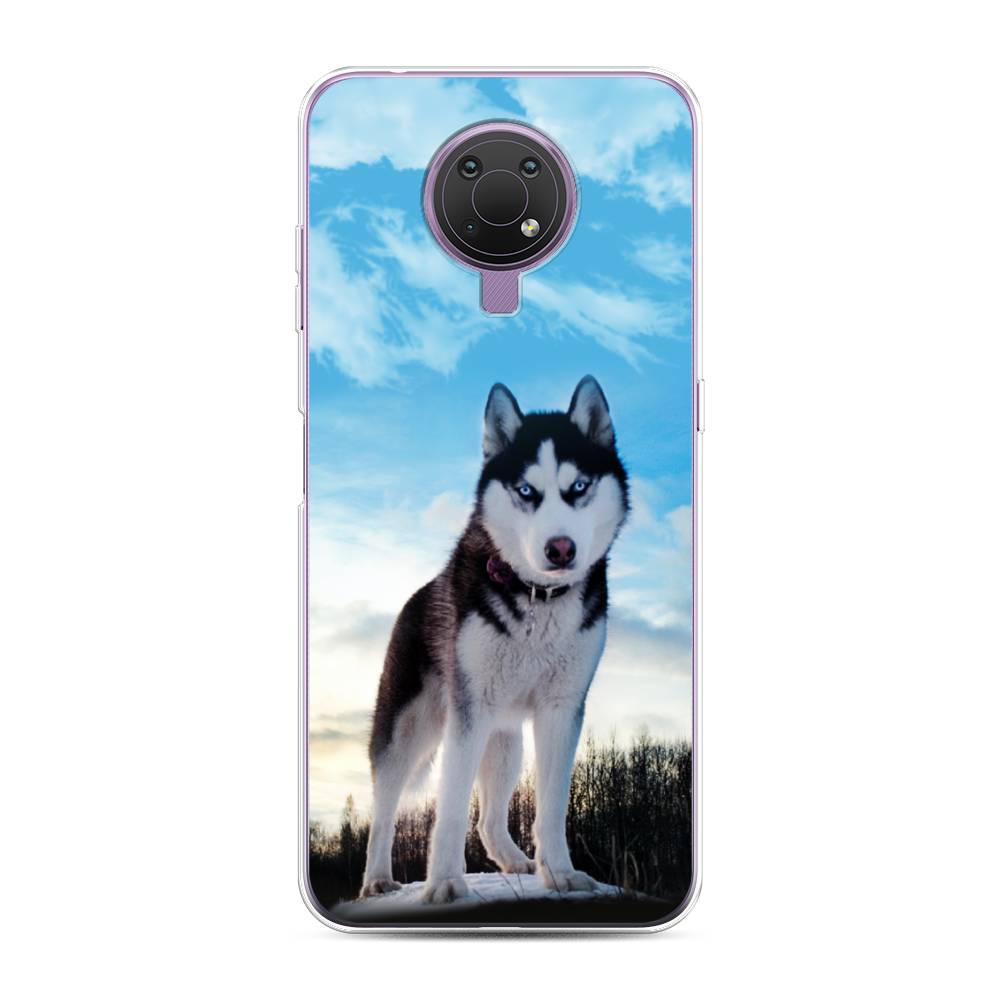 

Чехол Awog на Nokia G10 / Нокиа G10 "Хаски 3", Белый;черный;голубой, 124050-2
