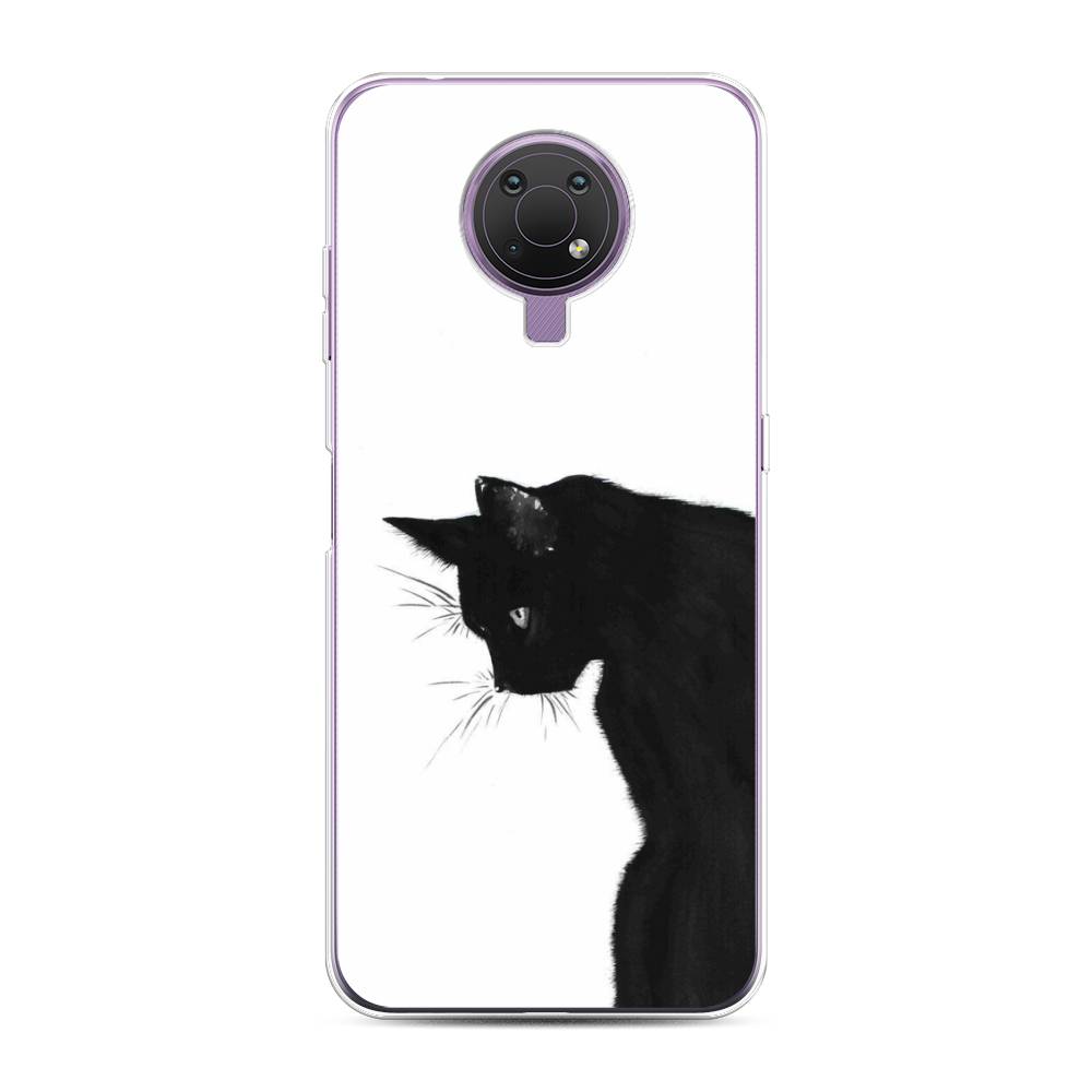 

Чехол Awog на Nokia G10 / Нокиа G10 "Black cat", Черный;белый, 124050-1