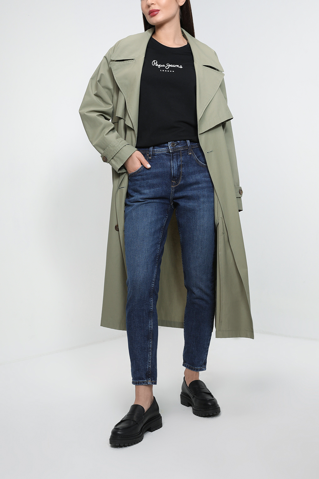 

Джинсы женские Pepe Jeans London PL204176VR6R синие 31, Синий, PL204176VR6R