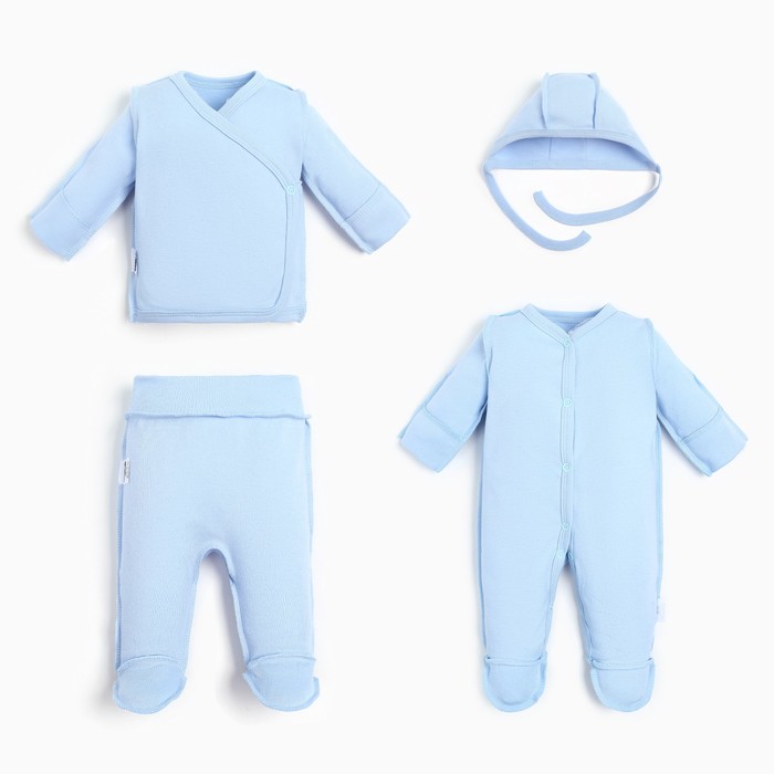 

Комплект одежды Крошка Я Р00000028, голубой, 50, Крошка Я: Newborn